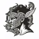 greek god Hermes tattoo design idea