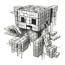 enderman minecraft tattoo design idea
