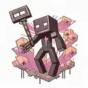 enderman minecraft tattoo design idea