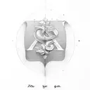 cursive bible verses tattoo design idea