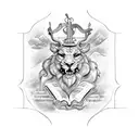 cursive bible verses tattoo design idea