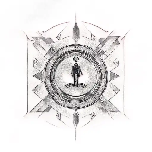 leader symbol tattoo design idea