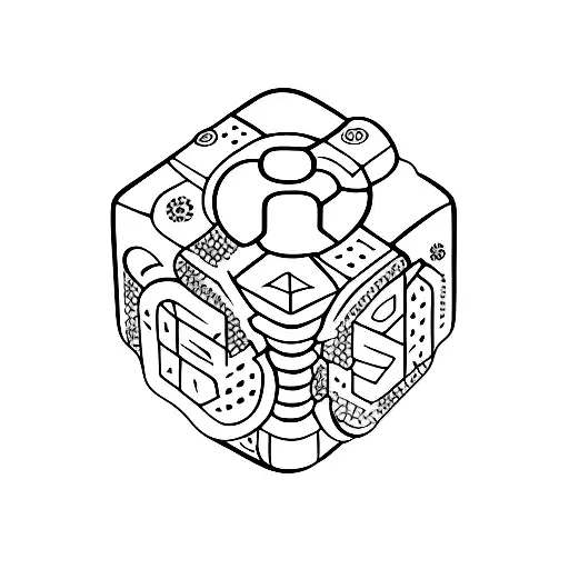 Dice tattoo design idea