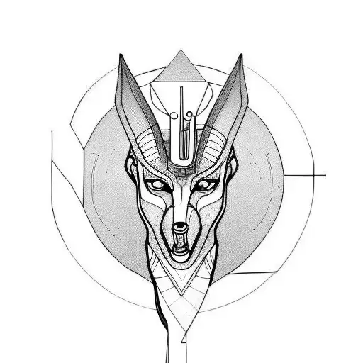 Anubis tattoo design idea