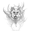 disney female villain ocean tattoo design idea