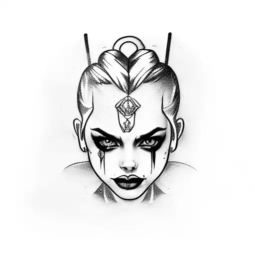 Harley Quinn  tattoo design idea