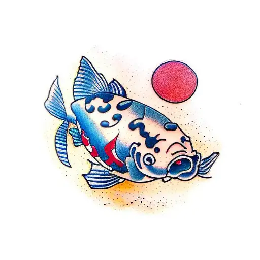 Koi Fish tattoo design idea