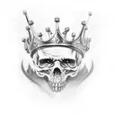 dead king tattoo design idea