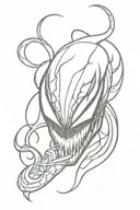 venom marvel tattoo design idea