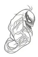 venom marvel tattoo design idea