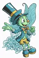 jiminy cricket tattoo design idea