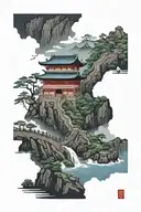 the great wall of china tattoo design idea