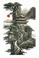 the great wall of china tattoo design idea