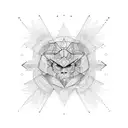 negative space tattoo design idea