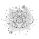 negative space tattoo design idea