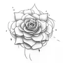 Flower that says today is going to be a great day tattoo design idea