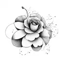 Flower that says today is going to be a great day tattoo design idea