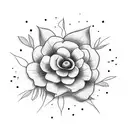Flower that says today is going to be a great day tattoo design idea