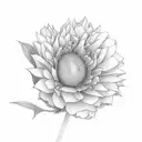 Flower that says today is going to be a great day tattoo design idea