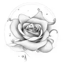 Flower that says today is going to be a great day tattoo design idea
