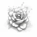 Flower today is going to be a great day tattoo design idea