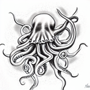 octopus changing colors tattoo design idea