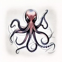 octopus changing colors tattoo design idea