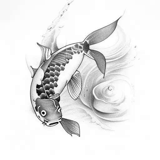 Koi Fish tattoo design idea