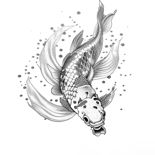 Koi Fish tattoo design idea
