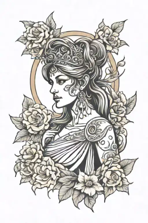 Greek mythology tattoo design idea