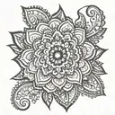 henna tattoo tattoo design idea