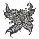 henna tattoo tattoo design idea