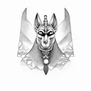 Anubis tattoo design idea