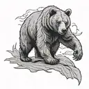 Sleeve Bear tattoo design idea