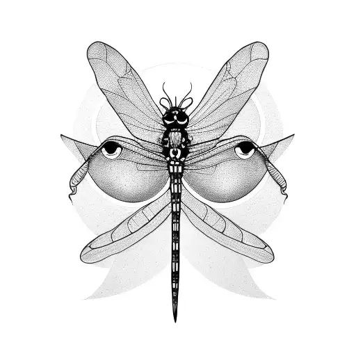 damselfly tattoo design idea