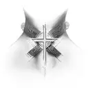 Christian Cross on neck  tattoo design idea
