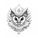 barn Owl tattoo design idea
