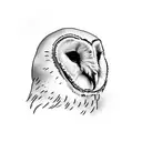 barn Owl tattoo design idea