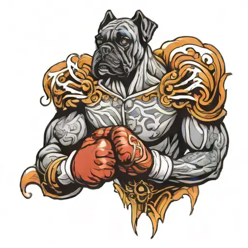 Boxer tattoo design idea