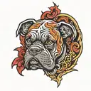 Boxer tattoo design idea