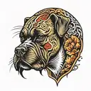 Boxer tattoo design idea