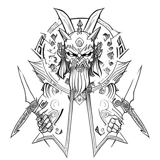 world of warcraft tattoo design idea