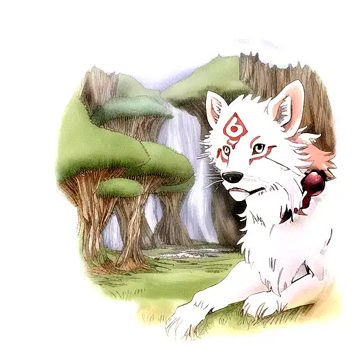 princess mononoke tattoo design idea