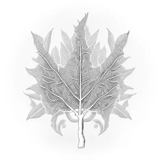 willow tree leaves  tattoo design idea