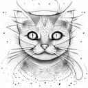 ginger cat tattoo design idea