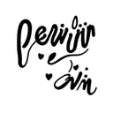 the name Devin in cursive on stem of flower  tattoo design idea