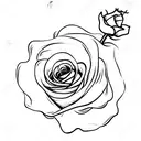 windmill with a rose tattoo design idea