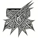 Tribal spike tattoo over arm band tattoo tattoo design idea
