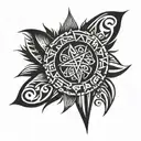 Tribal spike tattoo over arm band tattoo tattoo design idea