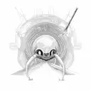 alien smoking weed tattoo design idea